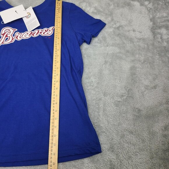 Atlanta Braves Hank Aaron Womens Nike T-Shirt Sz Medium Cooperstown Collection - Picture 8 of 11